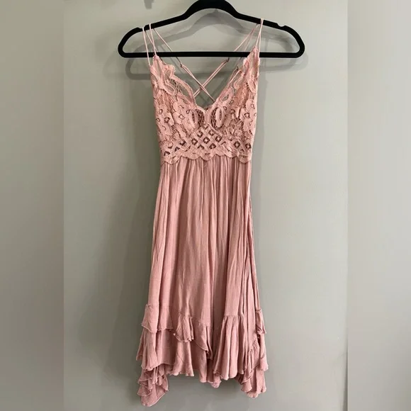Free People | Dresses | Womens Free People Adella Slip Lace Dress | Poshmark
